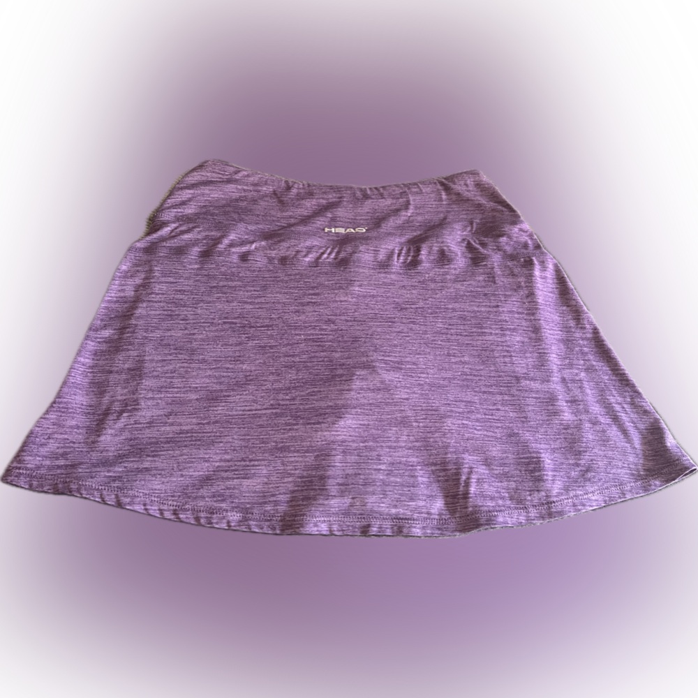 Head Women's Purple Lavender Heathered Skater Skort with 3 pockets! - Picture 2 of 8